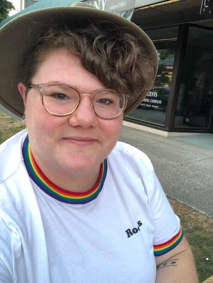 A photo of Olivia Scholes outside.